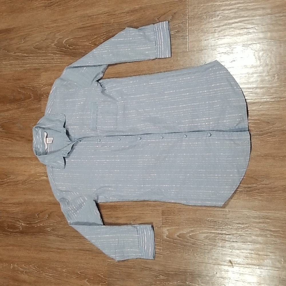 (XS) Victoria's Secret Metallic Long Sleeve Sleepwear Lightweight Comfy Lounge